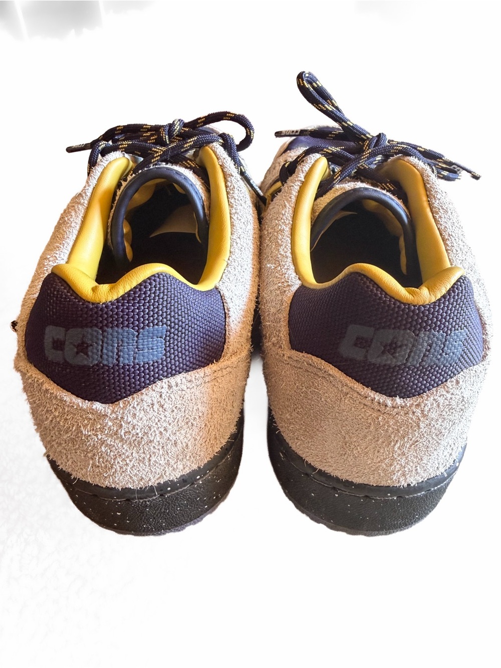 Converse CONS AS-1 Pro Suede Cordura Beach Stone Grey Yellow Size 11 Skater EUC - Picture 5 of 9